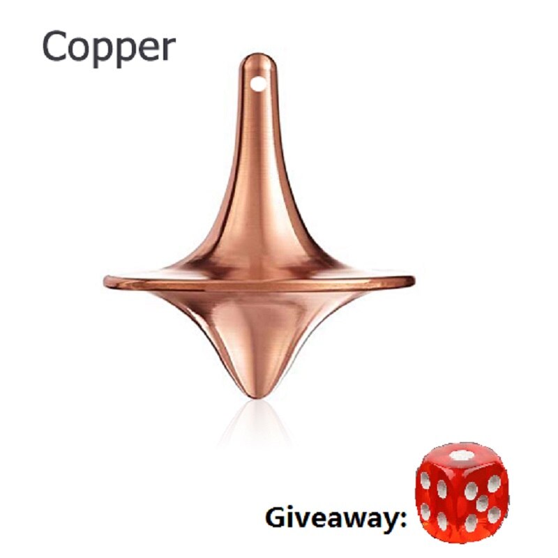 2022 Mini Magic Metal Gyro Nauwkeurige Tol Hypnose Volwassen Druk Speelgoed Edc Metalen Gyroscoop Spinner 28Mm Hobby speelgoed: 1 Pcs copper