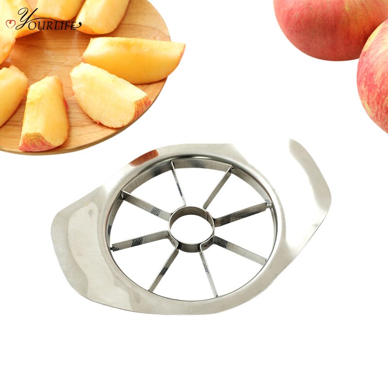 OYOURLIFE 1pc kitchen Stainless Steel Apple Slicers Separator Coring Splitter Cutter Apple Shredders Fruit Vegetable Tools