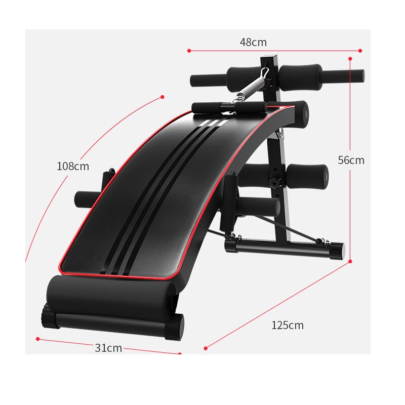 Dumbbell bench men and women exercise aid sit-ups Dumbbell bench home multifunctional supine board Fitness Equipment: Gold