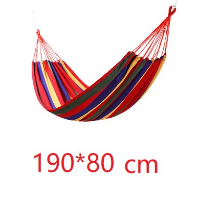 Outdoor Leisure Draagbare Hangmat Canvas Hangmatten Ultralight Tuin Sport Home Reizen Camping Hangmat: Bruin