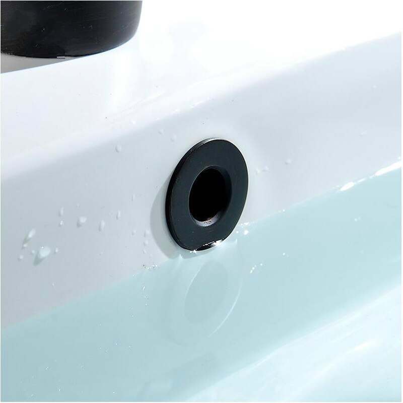 Badeværelsesdele håndvaskarmatur håndvask overløbsdæksel messing ring vask tilbehør tilbehør bassin ryddeligt udskiftning af indsats