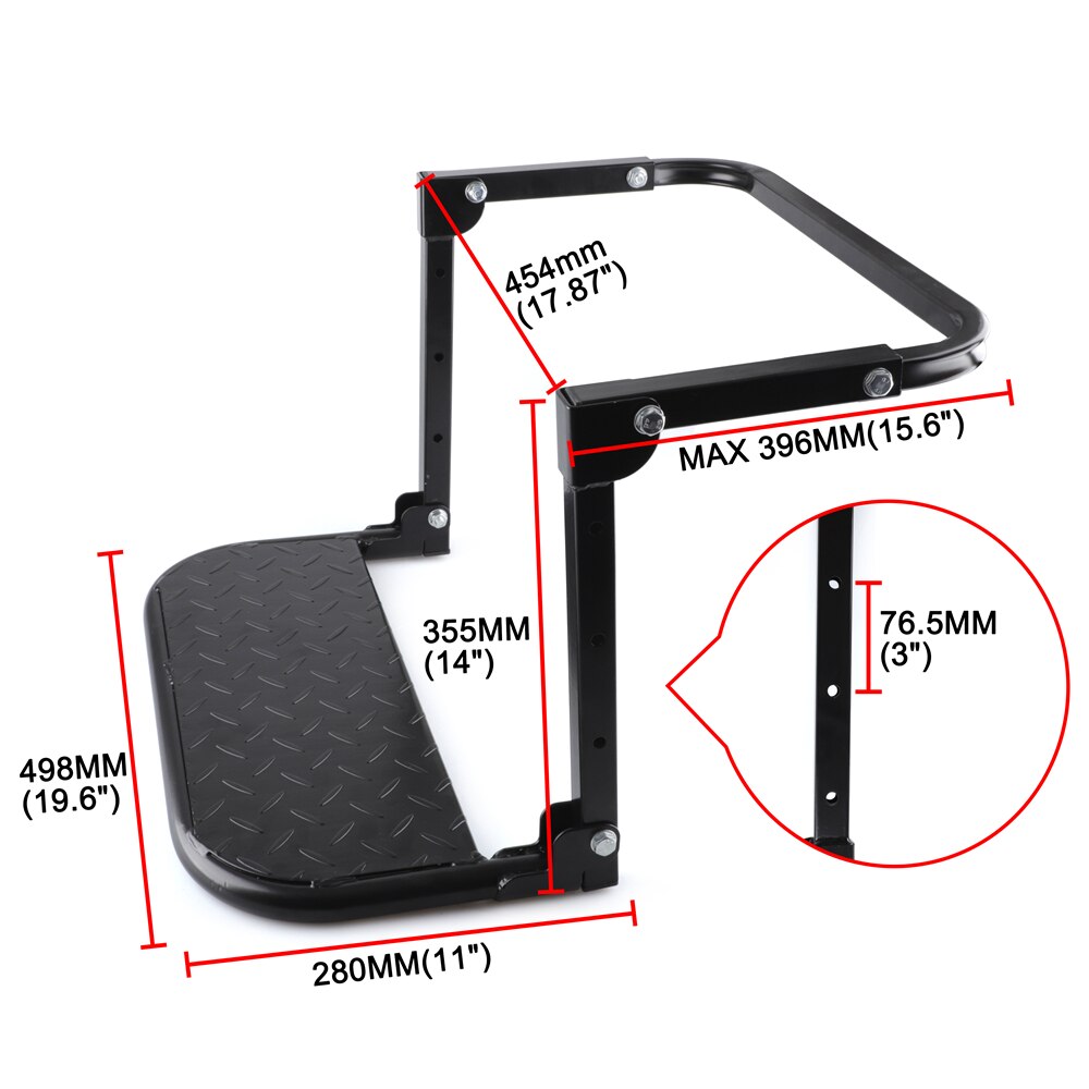 Universal Tire Step Protable Folding SUV MPV Car Stairs Tyre Mount Steps Ladder FOR Vehicle Roof Racks Bike Luggage Car Travel