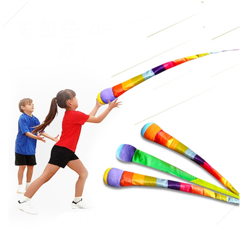 Meteor Rainbow Bal Hand Gooi Lint Zandzakken Zintuiglijke Spelen Outdoor Speelgoed Sport Games Voor Kids Kinderen