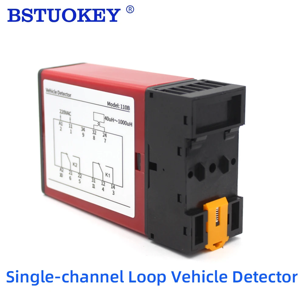 Vehicle Loop Detector 220V Traffic Toll Gate Car Sensor Barrier Bar Anti-Smashing Opener Ground Metal Coil Car Passing Induction