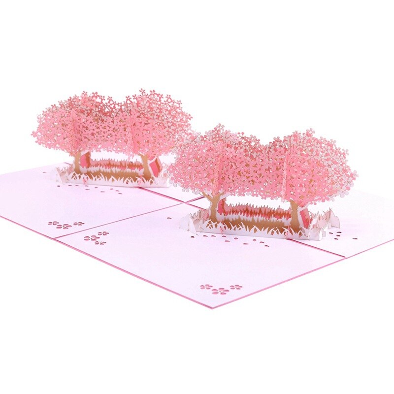 Fogtail 3D Trees Shape Pop-Up Greeting Cards For Valentine's Day Year Mother's Day Birthday Girlfriends
