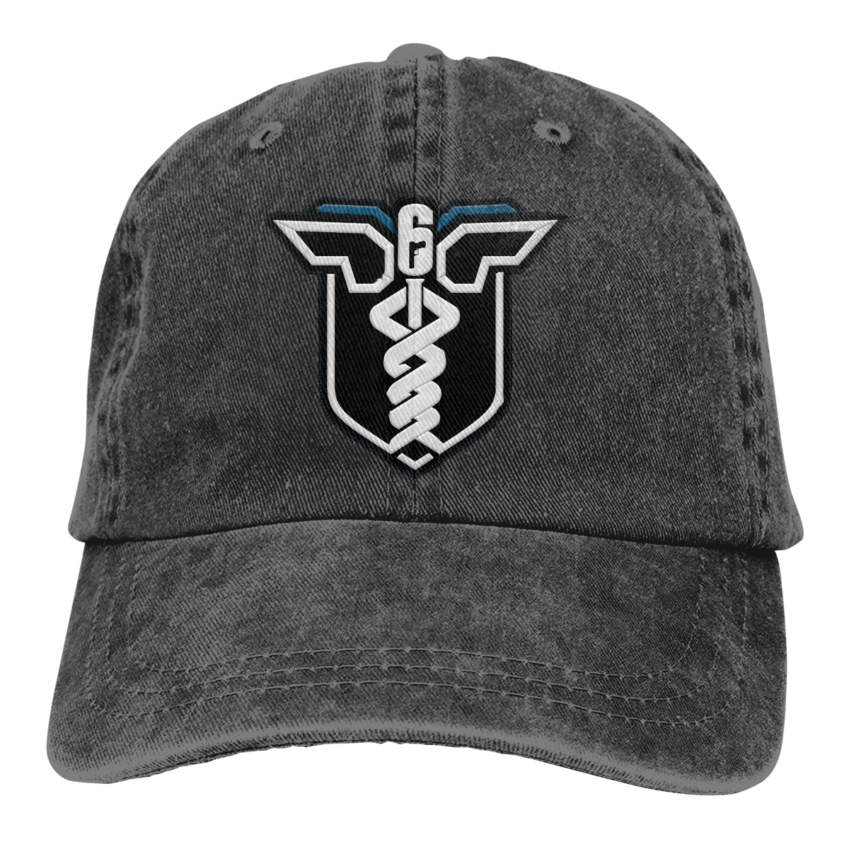 Doc Rainbow Six The Baseball Cap Peaked capt Sport Unisex Outdoor Custom rainbow six siege R6s Anti terrorism game Hats: black