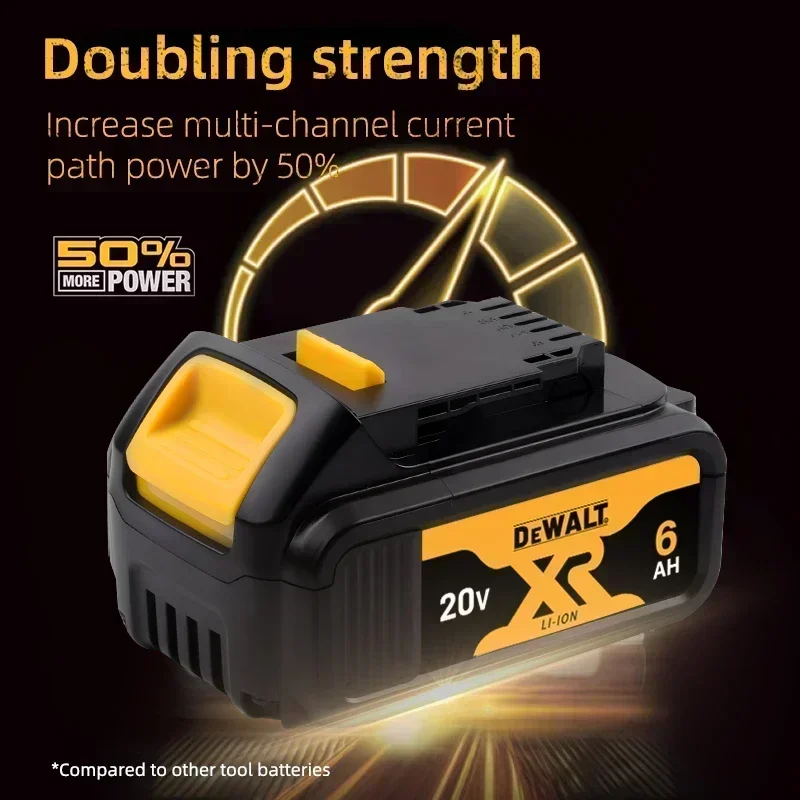 Batterie originale-DEWALT 20V, 6AH, batterie lithium-ion rechargeable, DEWALT, DCB115, DCB118, charge rapide, batterie pour outils DEWALT,