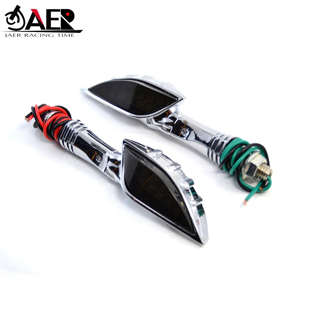 2x Chrom Schädel Geister Blinker Motorrad LED Blinker Licht für Harley Zerhacker Suzuki Honda Yamaha Universal-