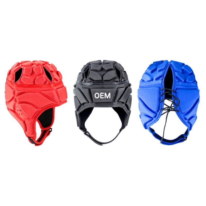 Empfehlen Sport Fußball Torwart Helm Rugby Fußball Kappe Kopfschmuck Roller Hut Protector