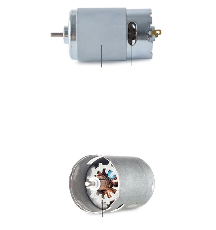 550 Motor High Speed Motor DC12V Large Torque High Power Low Noise for Tracked Vehicle Chassis Electronic Component Motor