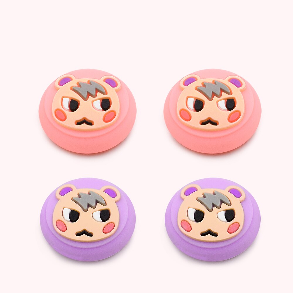 Thumb Stick Grip Cap AnimalCrossing Segretario Cucciolo di Cane Isabelle Joystick Copertura Per Nintend Interruttore Lite Joy-Con Controller Caso: 18