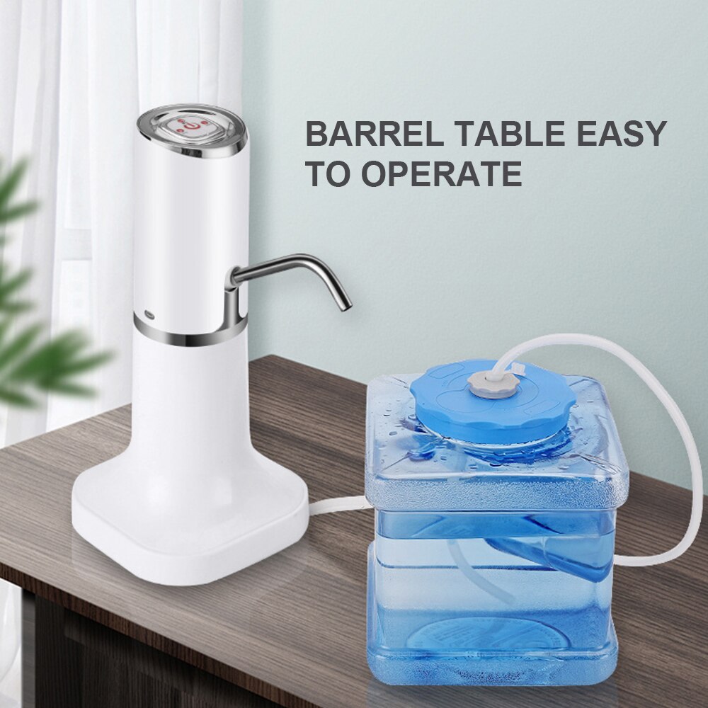 Elektrisk automatisk drikkevannsflaskepumpe usb oppladbar smart dispenser elektrisk vannpumpe