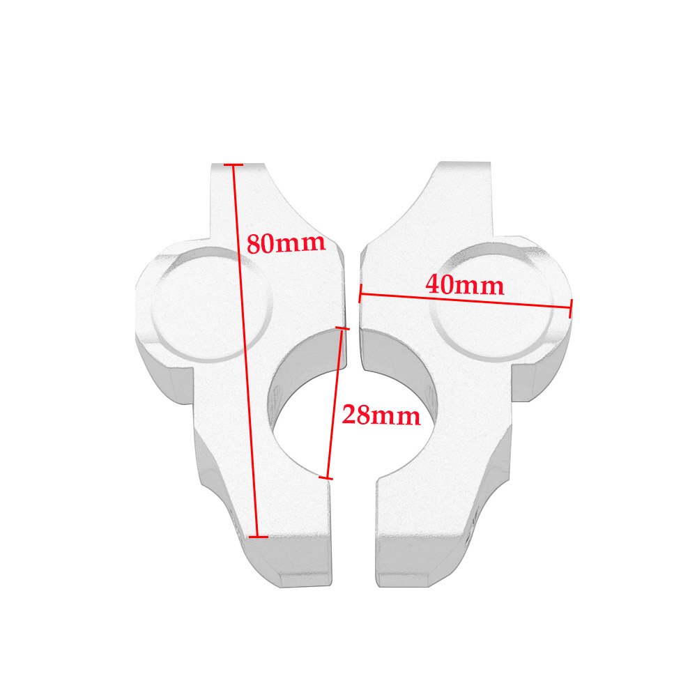 Abrazadera de manillar de 28mm para motocicleta, elevador de montaje de manillar elevado para BMW S1000R, S1000XR, S1000 R, XR, , , , ,