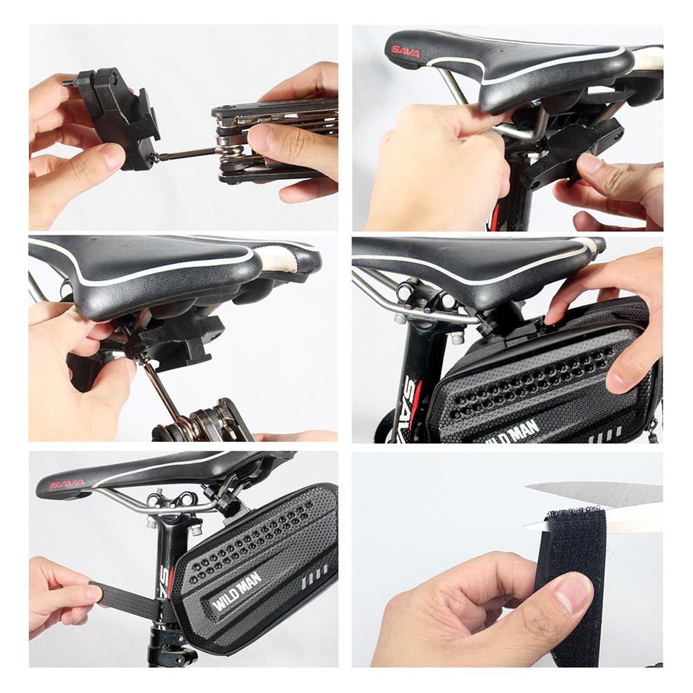 Draagbare Fietstas Slijtvaste Fiets Zadel Achter Hard Bag Mtb Racefiets Case Fietsen Seat Tail Pouch Voor fiets Accessoires