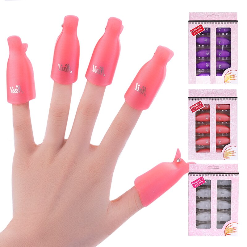 Recycle Easy Nail Removal Second Generation Nail Removal Set Nail Removal Glue Finger Sleeve Nail Tool 10 Sets
