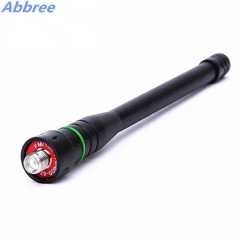 Abbree SMA-F antenne télescopique double bande femelle à Gain élevé pour talkie-walkie Baofeng UV-5R BF-888S UV-82 TYT Radio bidirectionnelle UV-9R