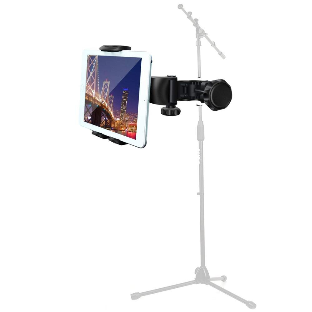 tablet holder and phone holder for Microphone stand ABC plastic mount for Apple Ipad for Iphone 4.5-10.5'' ereader car backseat