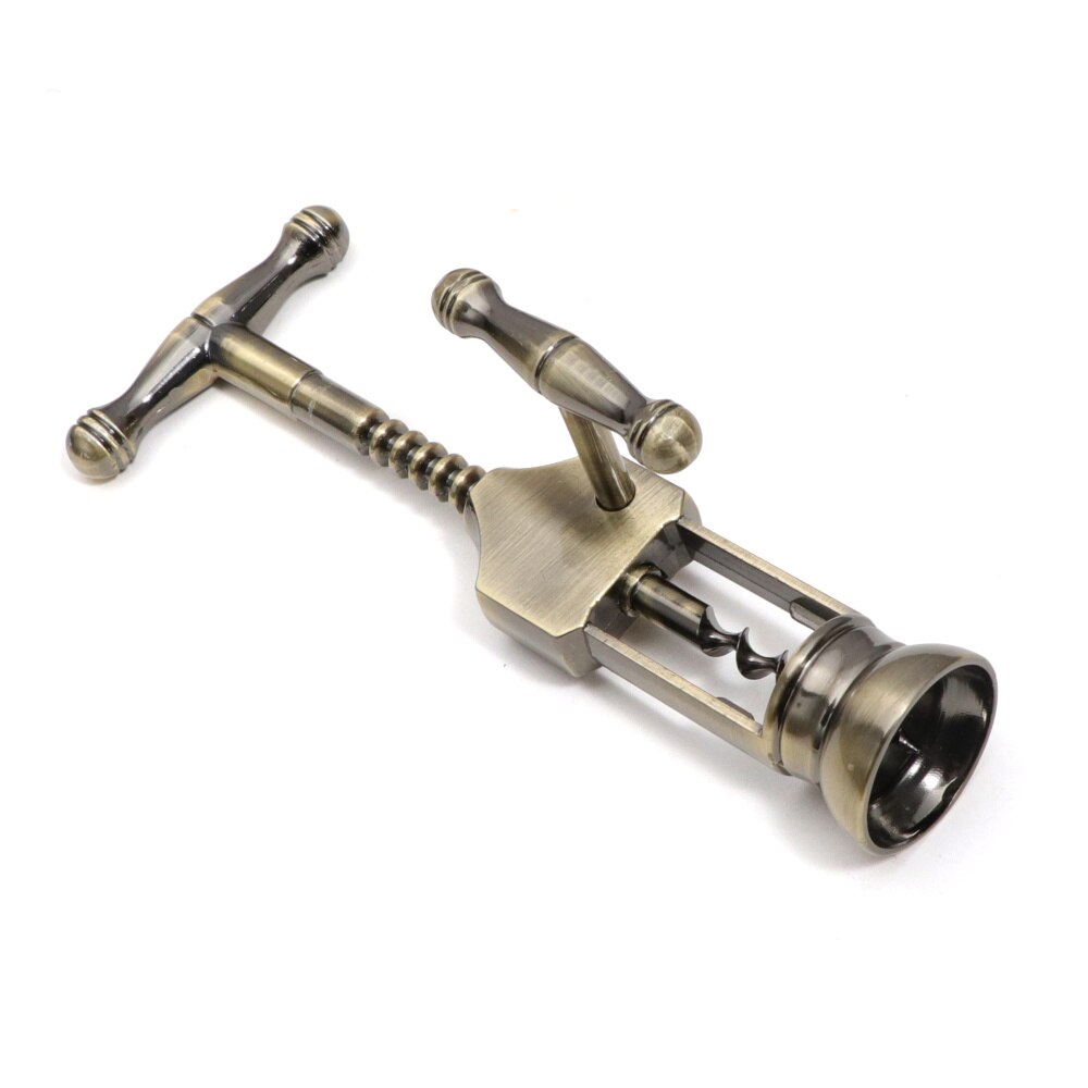 Classic Antique Wine Screw Corkscrew Handheld Waiters Zinc Alloy Corkscrew Bartenders Wine Opener Bar Tools