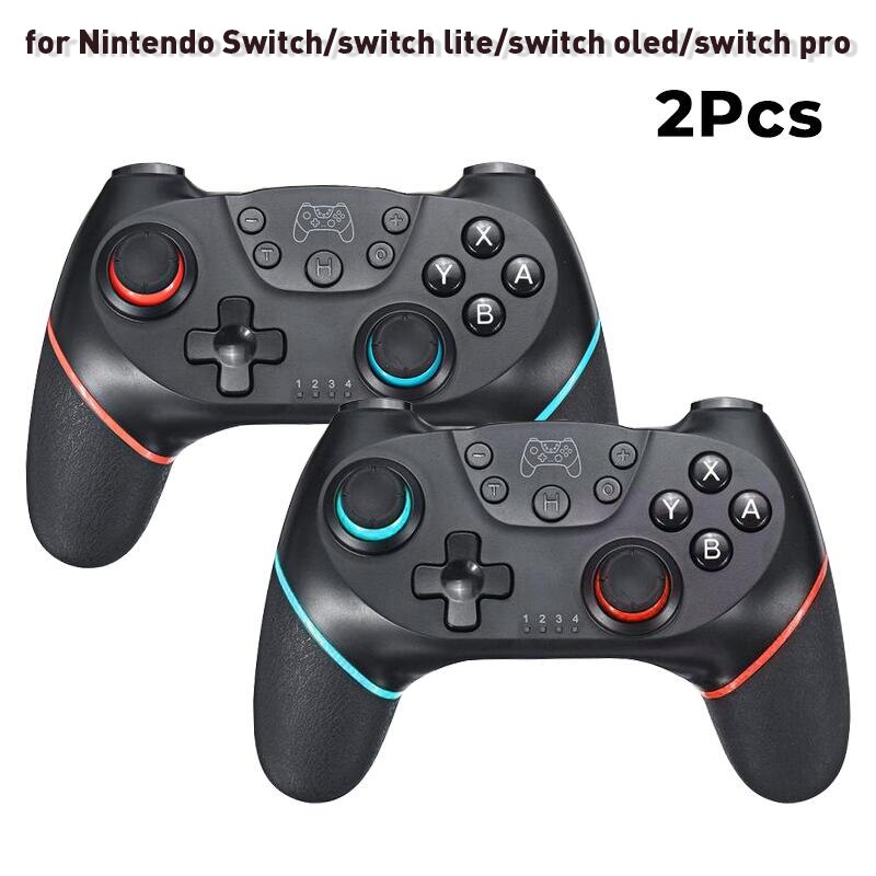 Compatibile con Controller Wireless DATA FROG-Gamepad compatibile con Bluetooth multifunzione Nintendo Switch per Switch Pro/Lite: 2PCS D