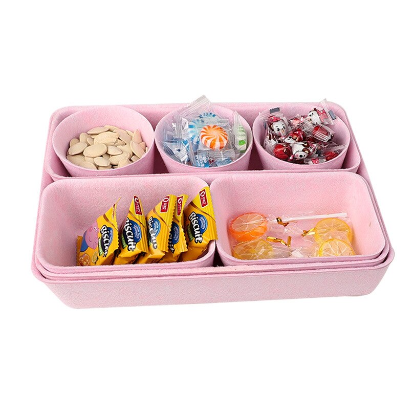 La Collection boîte huit pièces Collection panier tiroir finition boîte bureau maison Classification Collection: light pink