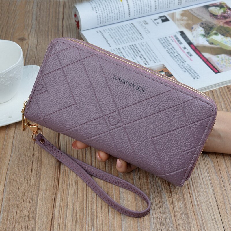 Women Long Wallets Large-capacity Double Zipper Clutch Wallet Ladies Double-layer Clutch Bag Wallet Coin Purse