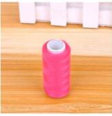A Roll 200yards/Roll Home Sewing Machine Line Color Polyester Line Garment Sewing Thread Hand Sewing Thread Coarse Sewing Line: Rose Red