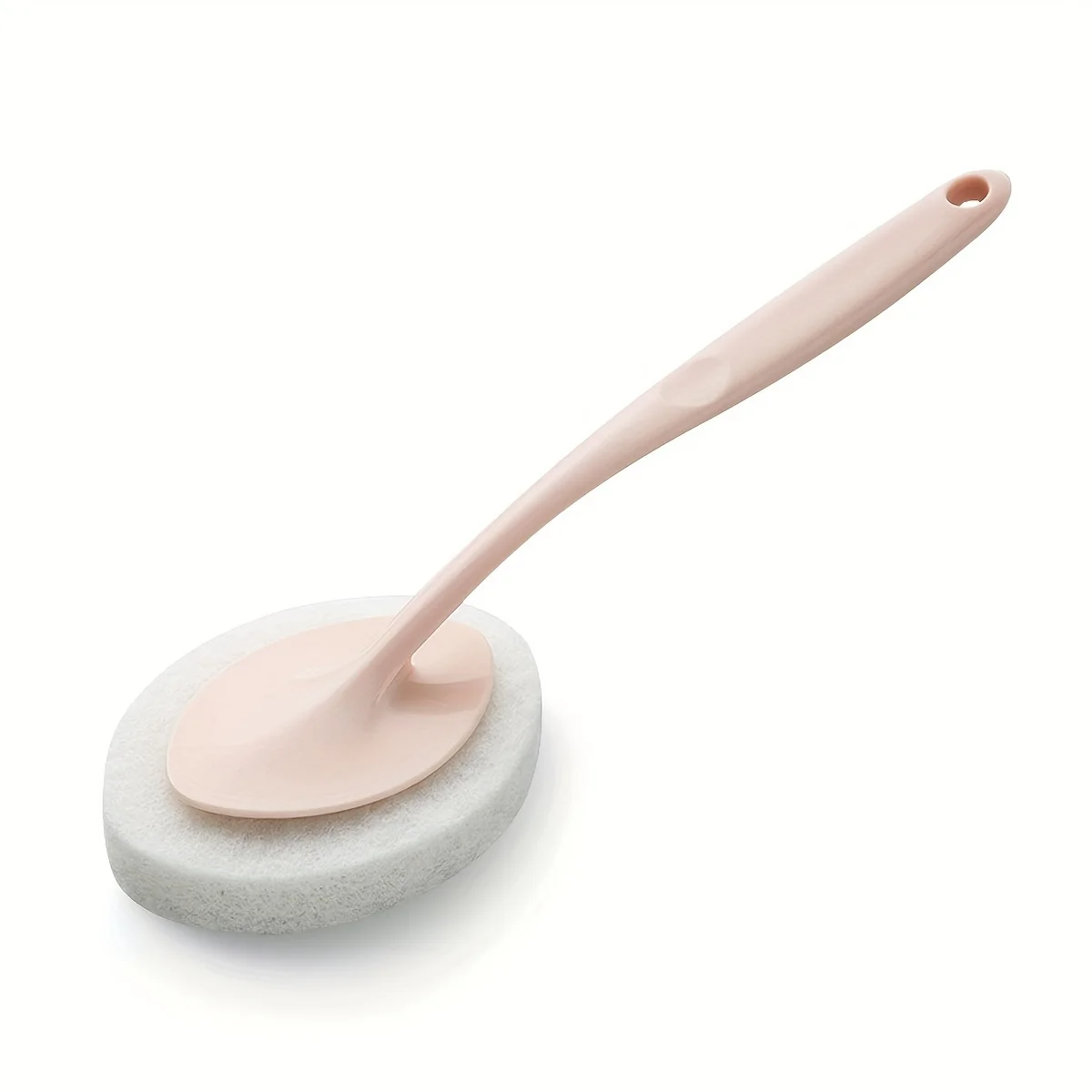 Bathroom Long Handle Sponge Brush,Wall Cleaning Brush,Bathtub Sponge Brush,Suitable For Cleaning Bathroom Toilet Sink: Pink