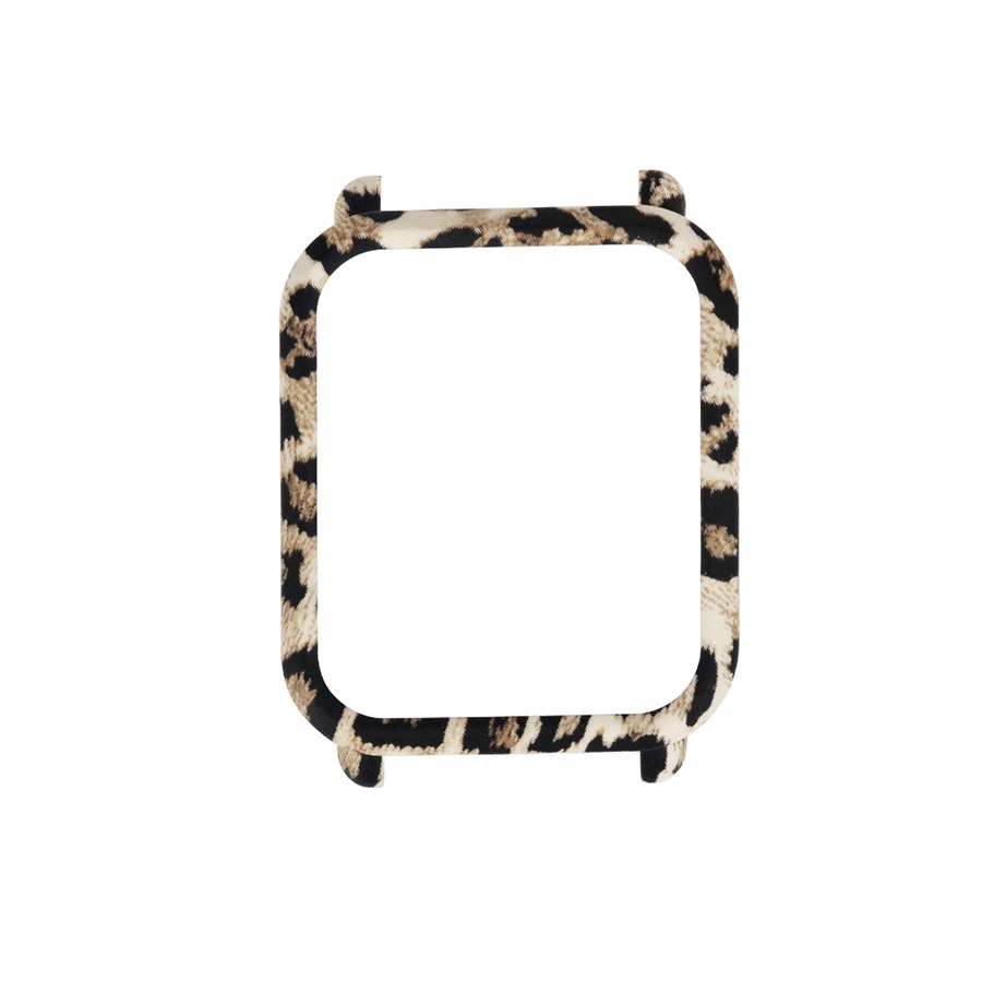 Funda protectora para reloj de PC para Xiaomi Huami Amazfit Bip Bit Youth Watch PC Shell Frame para accesorios de reloj Amazfit Bip: Leopard