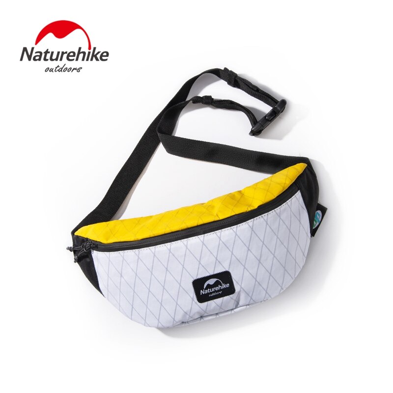 Naturehike x-pac talje taske slidstærke skuldertasker vandtæt sport bælte pakke ultralette til udendørs camping vandreture: Hvid