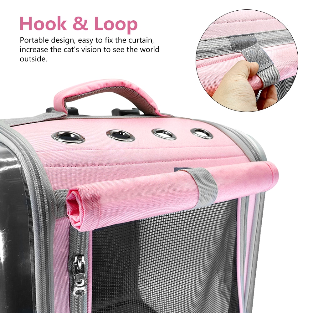 Mochila de hombro transpirable para gato o mascota, bolsa porta animales para viaje al aire libre con perros pequeños o gatitos, ideal para embalaje portátil de suministros