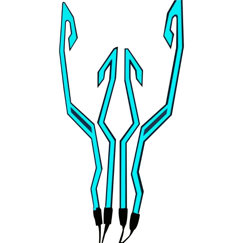 Helm Led Koud Licht Mod Kit Bike Helm Lamp Bar Lichtgevende Signaal Sticker Night Rijden Signaal Helm Licht