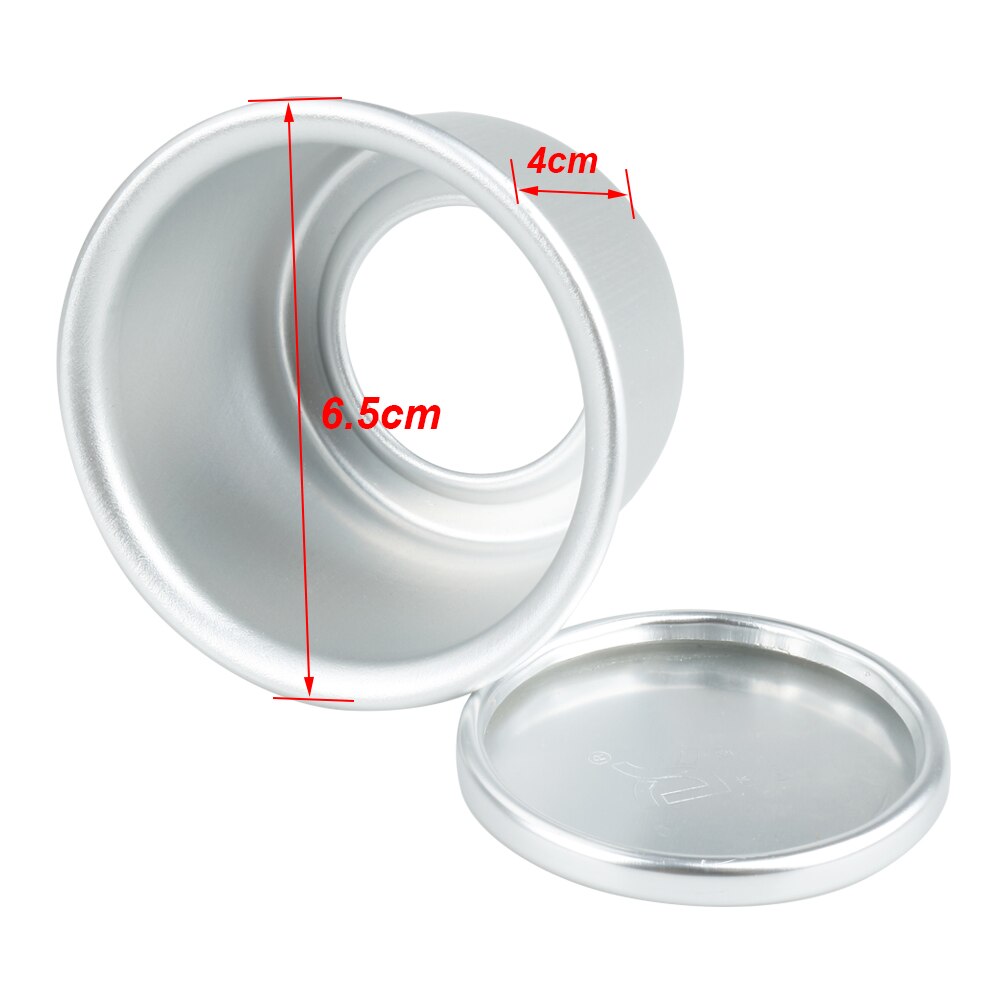 5 pcs 2 inch Mini Cake Pan met Verwijderbare Bodems Aluminium Ronde Bakvorm Cake Pans Mold Lade Taart decoreren Gereedschappen