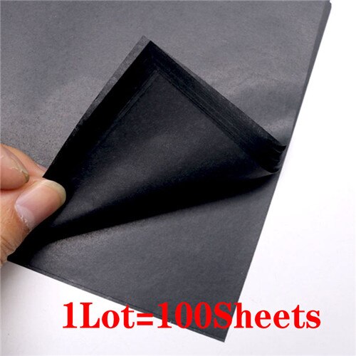 100 Stuks 21*30 Cm Tissue Papier Diy Handgemaakte Craft Papieren Bloemen Cadeau Verpakking Bruiloft Feestelijke &amp; Party Thuis decoratie Benodigdheden: 100pcs Black Paper