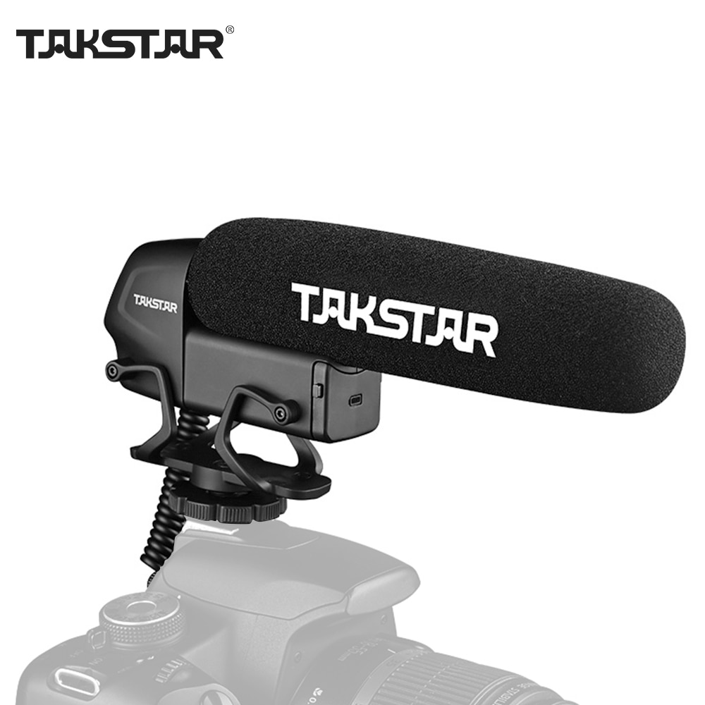 Takstar SGC-600 Op-Camera Condensator Interview Microfoon Mic Super-Cardioid 3-Niveau Gain Control Low Cut Schakelaar 3.5Mm Plug