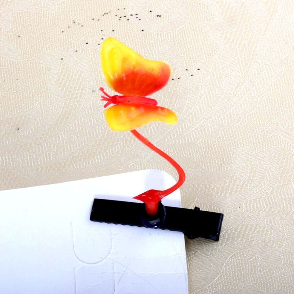1Pair Simulation Bean Sprout Hair Clip Cherry Butterfly Flower Plant Hairpins Hair Accessories Funny Cartoon Duckbill Clips: black