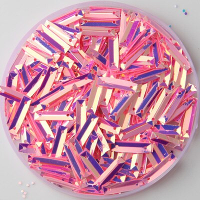 2000 Stks/partij 3X14Mm Rechthoek Cup Losse Pailletten Voor Schoenen &amp; Cap &amp; Kleding Naaien Decoratie Materialen/bruiloft Beauty Accessoires