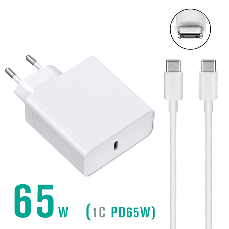 45W 65W 87W 20V 3.25A USB Type C PD Charger USB C Power Laptop Adapter for Macbook Pro 12 13 Huawei Matebook HP DELL Notebooks: WHITE