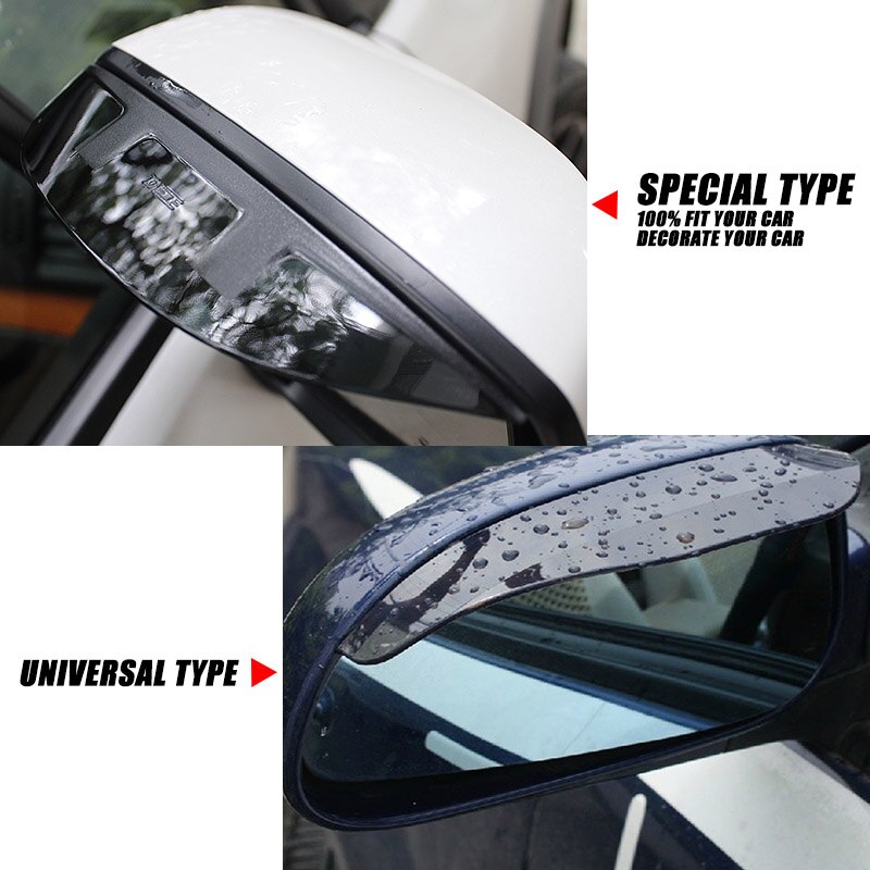 For Subaru XV Crosstrek Side Door Rear View Mirror Visor Rain Guard Shade Shield Cover Car Styling