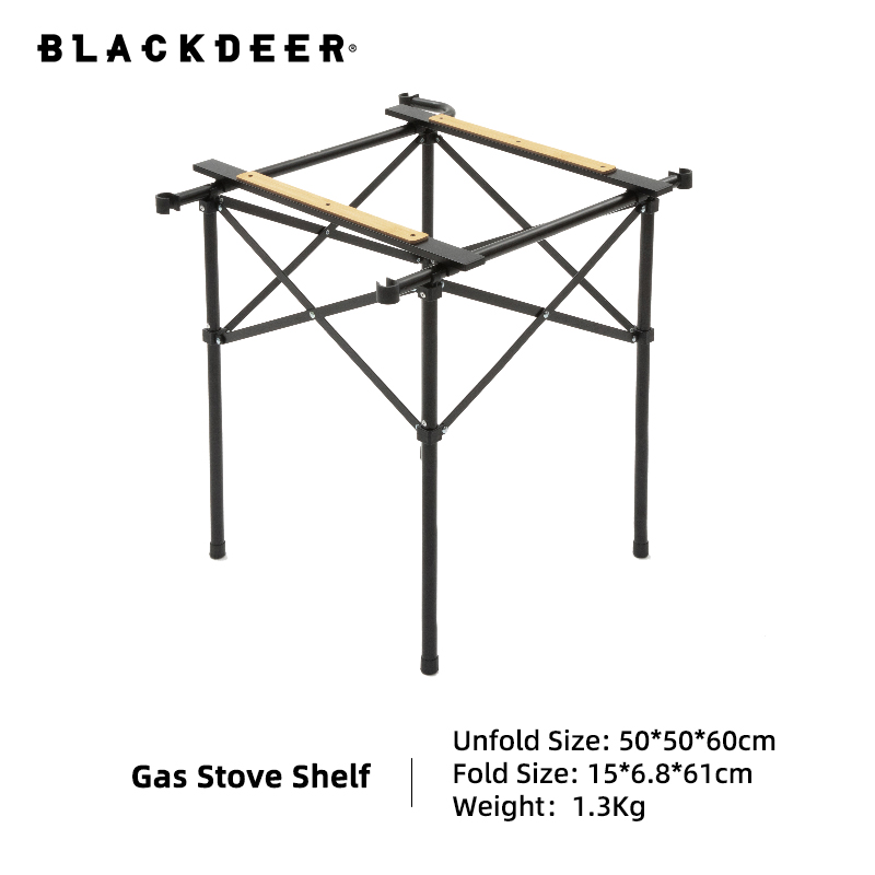 Blackdeer Outdoor Folding Combination Table Detachable Camping Table Portable Barbecue Cooking Kitchen Iron Table: Blue