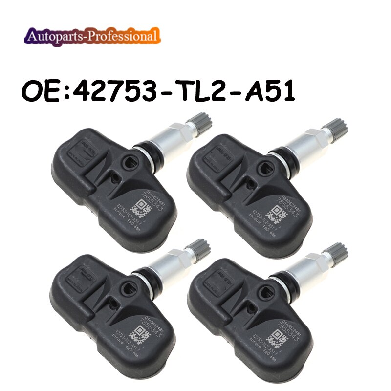 4 Stks/partij Auto Auto-onderdelen Tpms Sensor Tpms Bandenspanning Sensor Voor Honda Acura Tsx 42753-TL2-A51 42753TL2A51