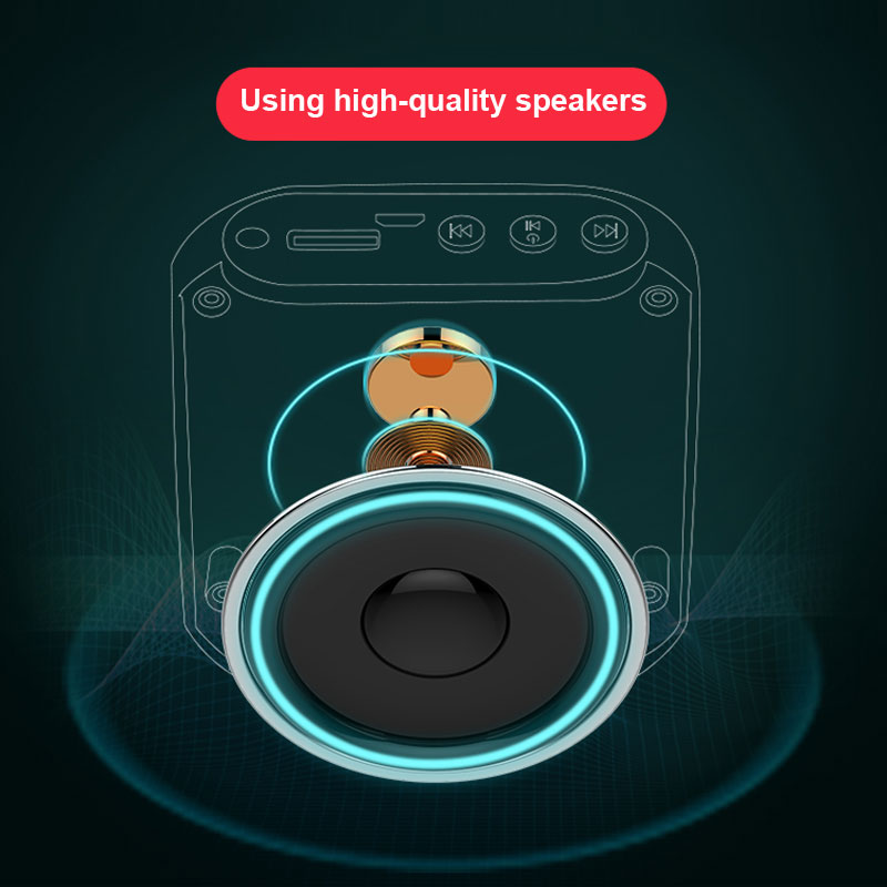 Junke  k3 bærbar stemmeforsterker megafonforsterker med kablet mikrofonhøyttalerehøyttaler usb og tf  mp3 lærerutdanning