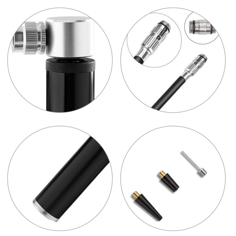 Mini Bike Pump Portable Bicycle Frame Pump Mountain Bicycle Tire Pump Glueless Puncture Repair Kit bike accessories