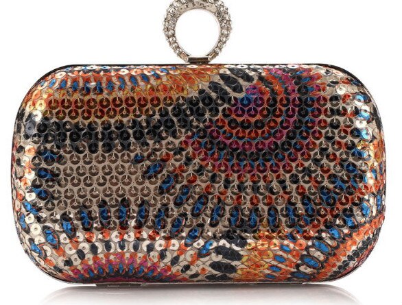 Bolsa de mão feminina para casamento, bolsa de mão com brilhos e lantejoulas, para noite, festa de noiva, carteira de dia, maquiagem com strass, 2019: Vermelho