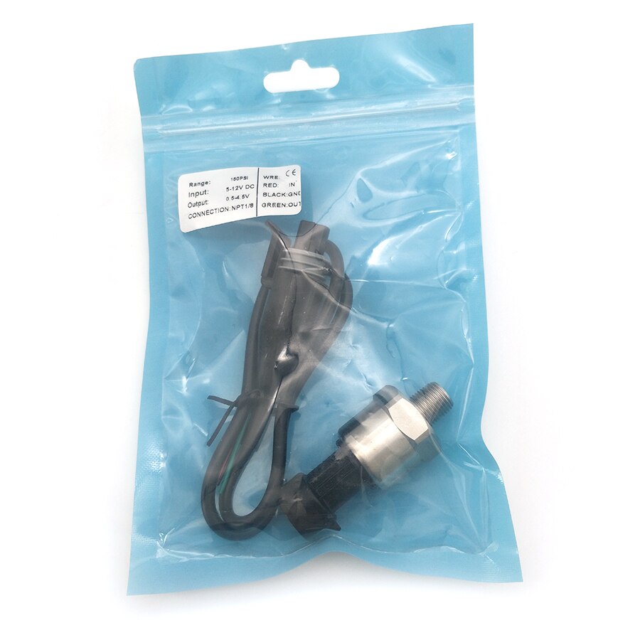 0-150 psi trycksensor olja bränsle luft vatten tryckgivare 1/8 &quot; npt tråd