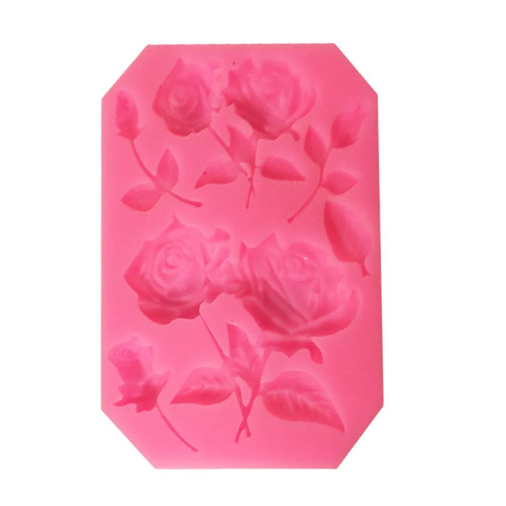 Dishykooker Rose Vorm Siliconen Mal Voor Chocolade Fondant Cake Decorating Tool