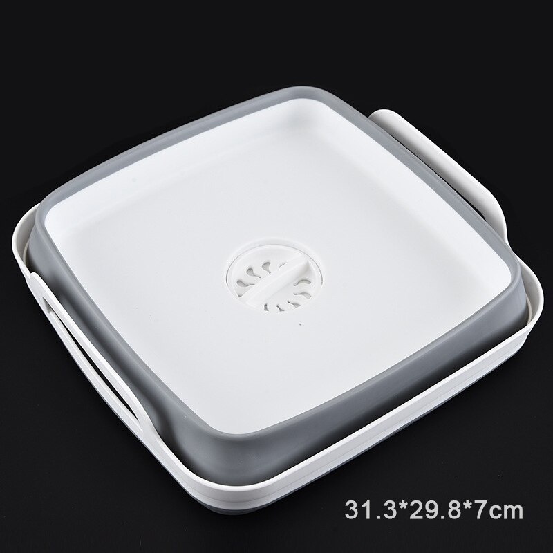 Kreatywny żel krzemionkowy chowany składany zlew umywalka wielofunkcyjny kosz asfaltowy kuchnia owoce i warzywa otrzymują kosz