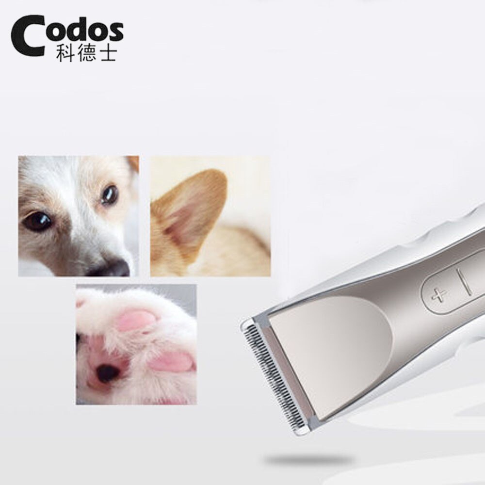Codos  cp3380 genopladelig kæledyr hundehårstrimmer kæledyrsklipper plejemaskine til ansigtets ører fod