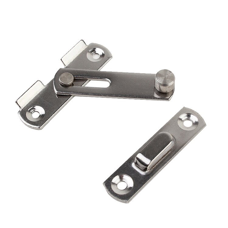 2 Inches Anti Corrosion Home For Pet Cage Sliding Door Hasp Latch Lock Stainless Steel Window Room Security Multifunction