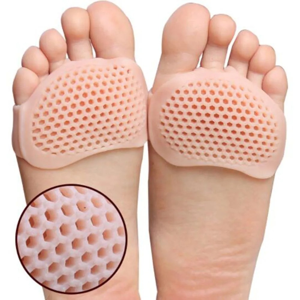 Silicone Metatarsal Pads Toe Separator Pain Relief Foot Pads Orthotics Foot Massage Insoles Forefoot Socks Foot Care Tool