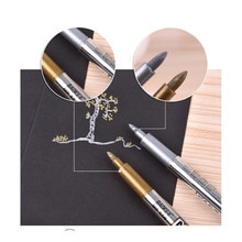 Diy Handgemaakte Metalen Pen Goud En Zilver Diverse Materiaal Oppervlak Schrijven Mark Tekening Metaal Kleur Pen